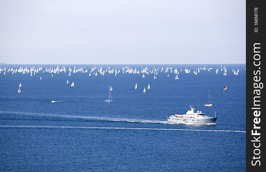 Barcolana, the regatta of Trieste. Barcolana, the regatta of Trieste