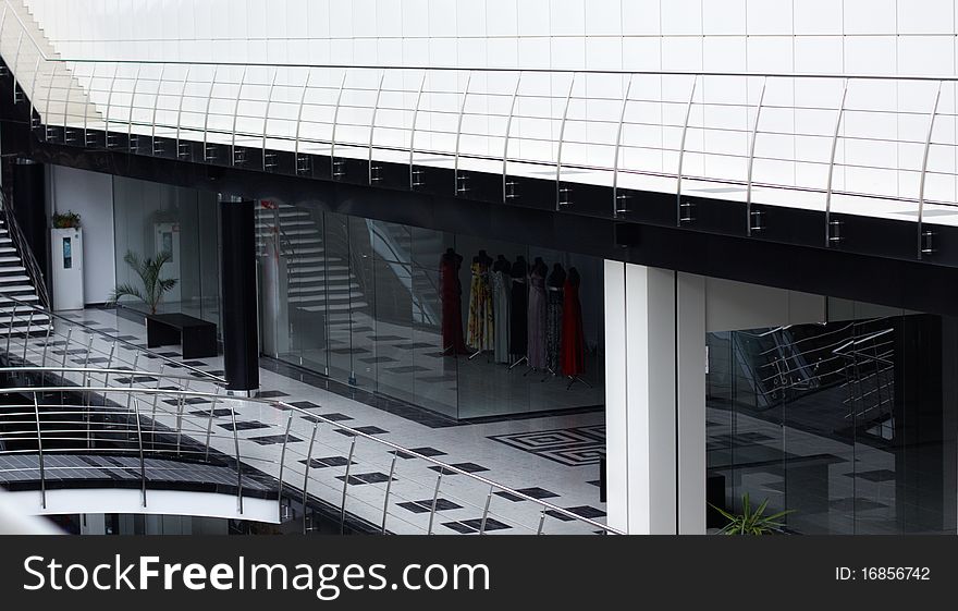 Interior of modern office center