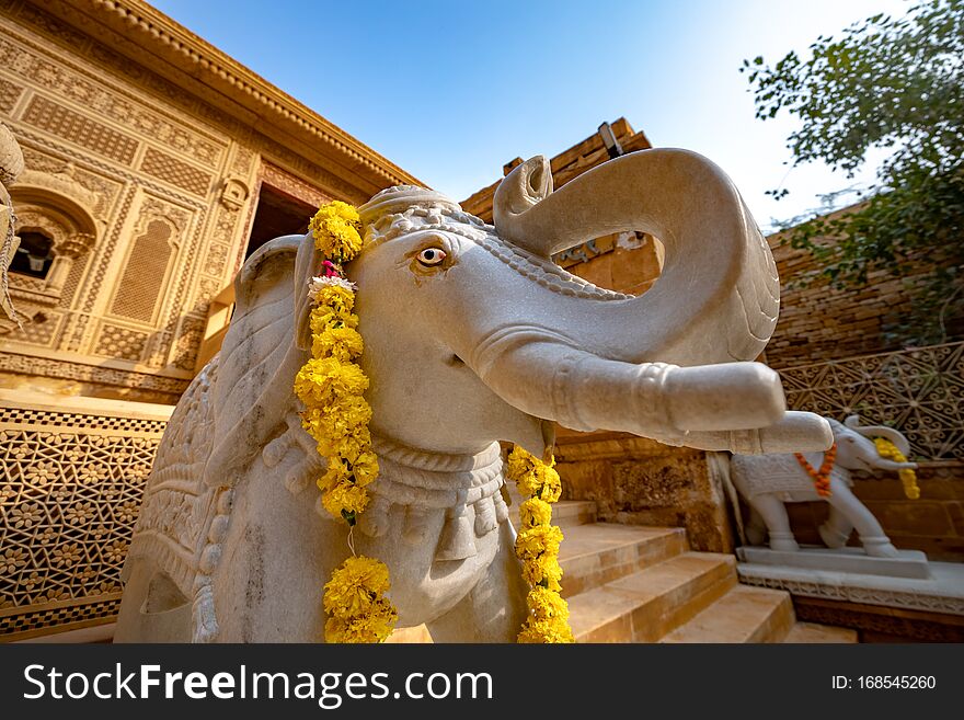 Laxminath temple of Jaisalmer, dedicated to the worship of the gods Lakshmi and Vishnu. Jaisalmer Fort is situated in the city of Jaisalmer, in the Indian state of Rajasthan