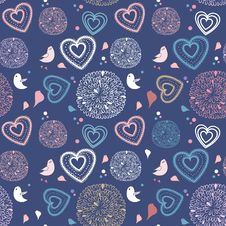 Seamless Background With Birds Stock Photos Seamless Background With Birds Stock Photos