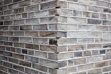 Corner Of Gray Brick Wall Stock Images Corner Of Gray Brick Wall Stock Images