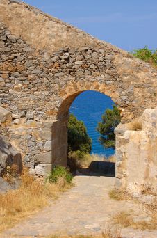 Ruins Of Spinalonga 5 Royalty Free Stock Image Ruins Of Spinalonga 5 Royalty Free Stock Image