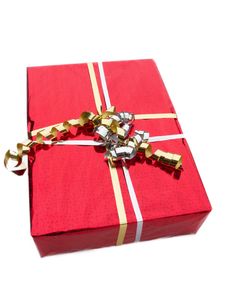 Red Gift Box Royalty Free Stock Image Red Gift Box Royalty Free Stock Image