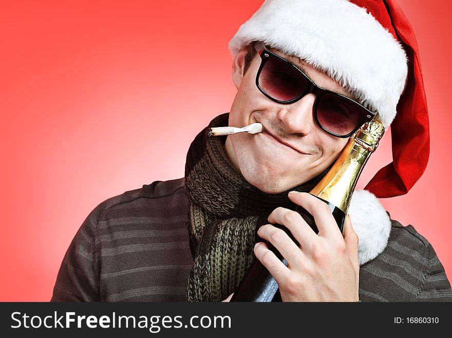 Smoking Santa