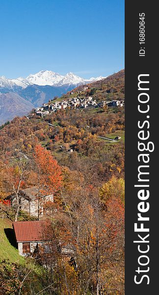 Autumnal moment in the italian alps. Autumnal moment in the italian alps