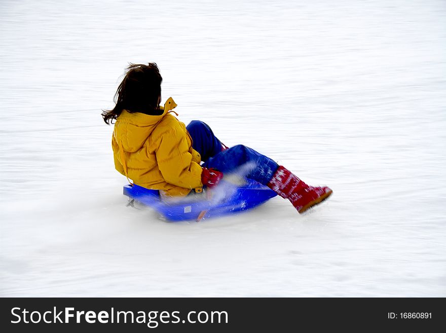 Girl in the snow