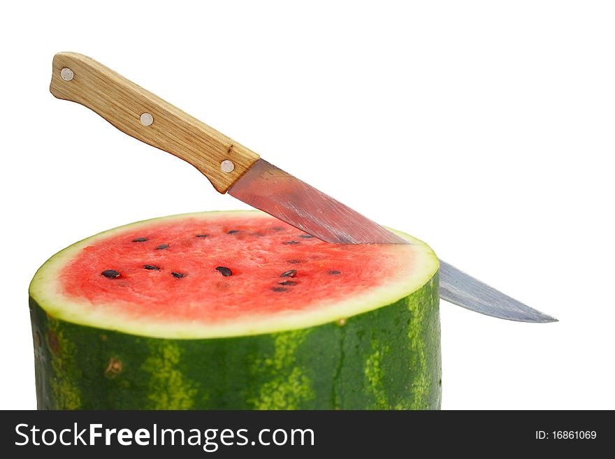 Watermelon With Dry Stem