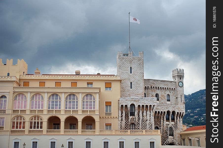 The Palace of Monaco, the official residence of the Prince of Monaco. The Palace of Monaco, the official residence of the Prince of Monaco.