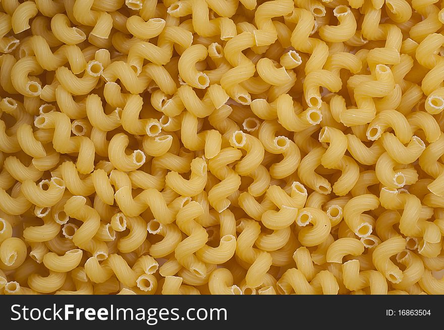 Group of macaroni for background in focus