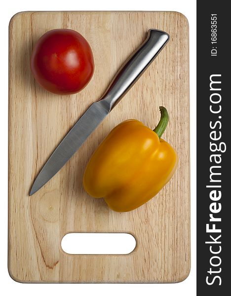 Tomato, Knife, Pepper