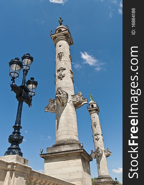 Columns Of Rostrales At Bordeaux, France