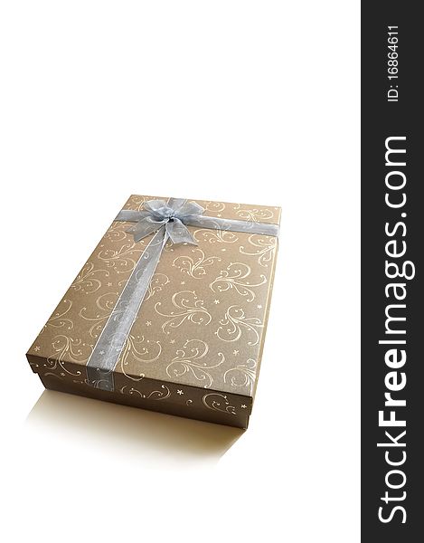 The isolated wraped gift box for special occasion