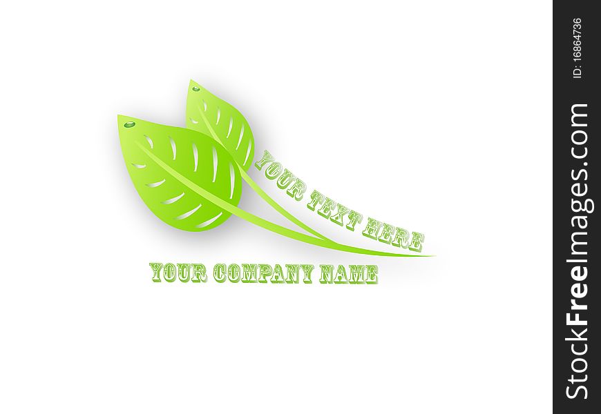 Business Green Leaves Logo