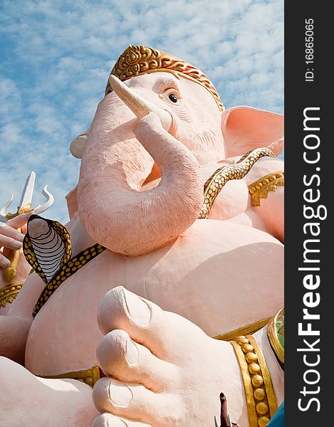 Face of ganesha at Nakhonnayok province, Thailand.