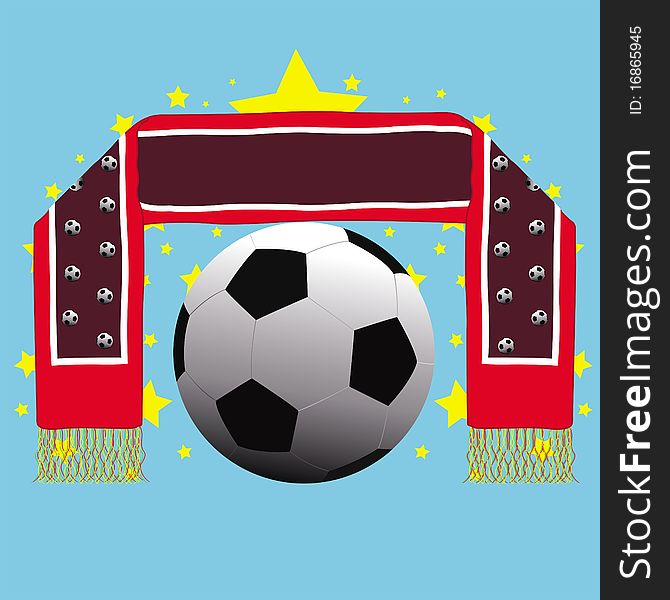 This image represents a soccer/football banner concept card. This image represents a soccer/football banner concept card