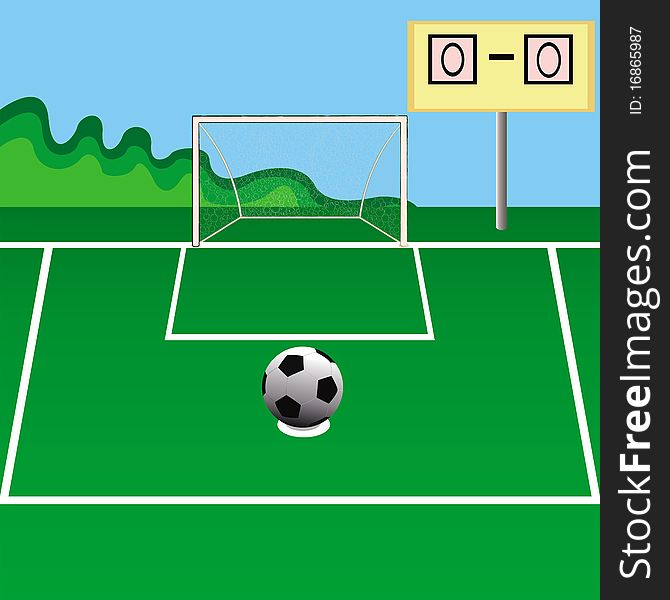 This image represents a soccer/football field card. This image represents a soccer/football field card
