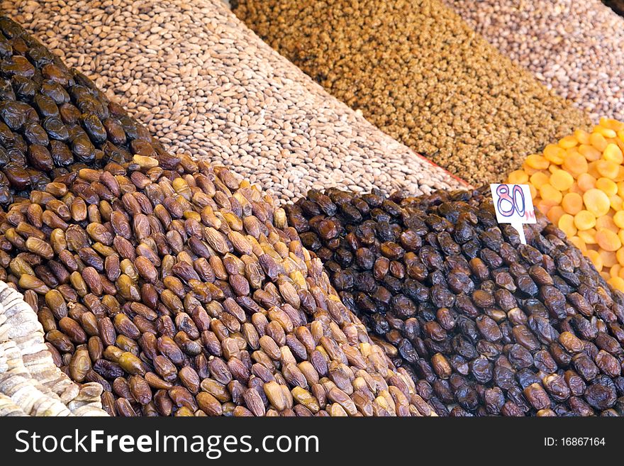 African Fruits In A Market