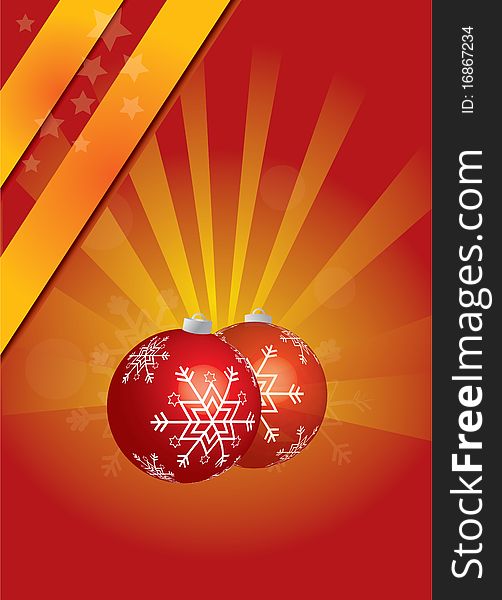 Abstract and beautiful Christmas card design