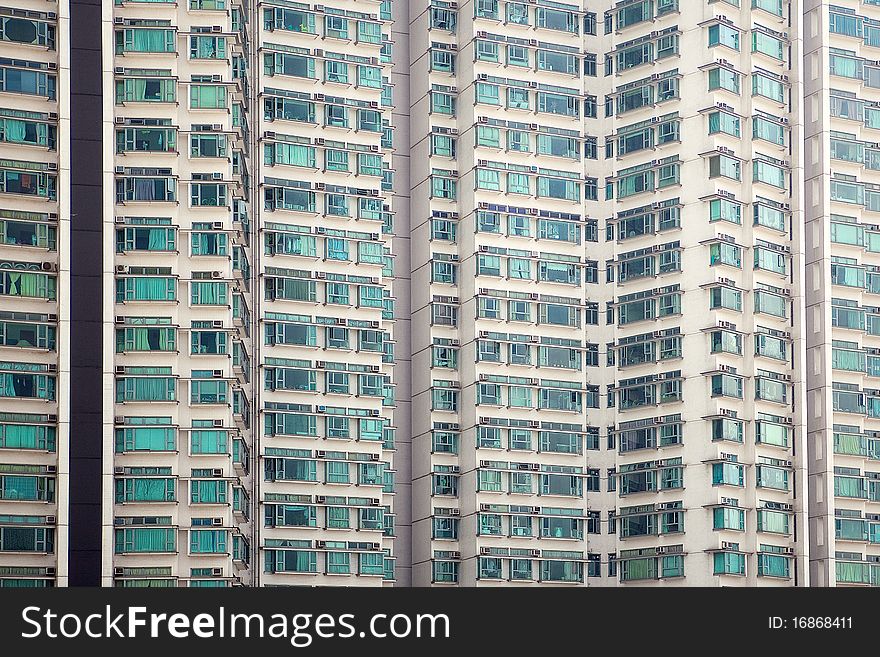 Windows texture at modern building