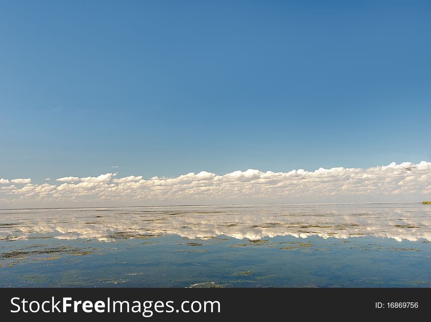 Majestic landscape with sky and water. Majestic landscape with sky and water