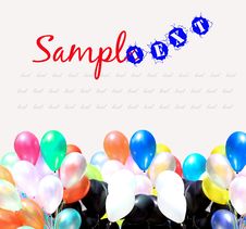 Colorful Party Balloons Background Royalty Free Stock Images Colorful Party Balloons Background Royalty Free Stock Images
