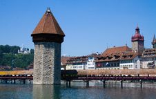 Chapel Bridge Royalty Free Stock Photography Chapel Bridge Royalty Free Stock Photography