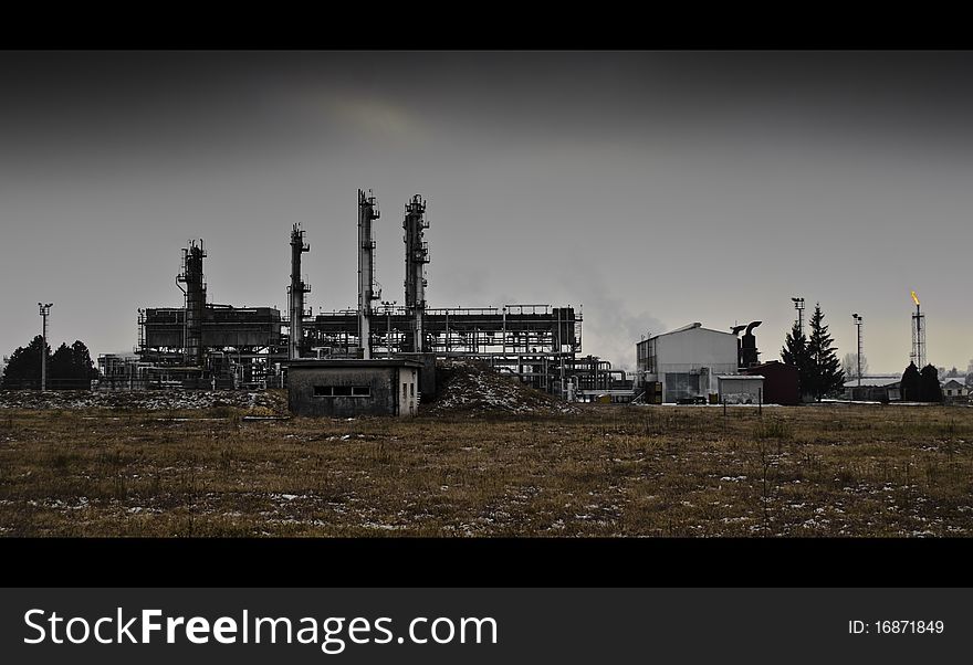 Photo of gas refinery in ivaniÄ‡ grad. Photo of gas refinery in ivaniÄ‡ grad