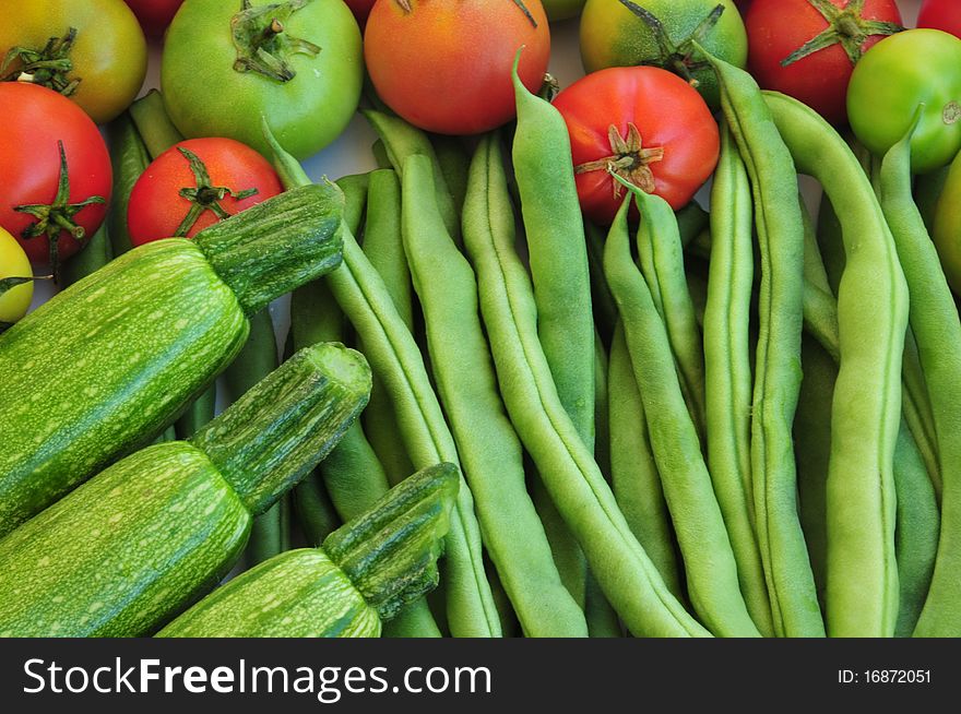 Natural texture with  different vegetables