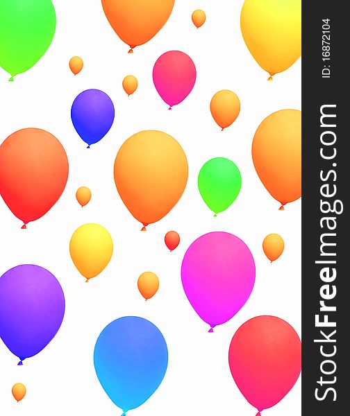 A background of colorful balloons. A background of colorful balloons