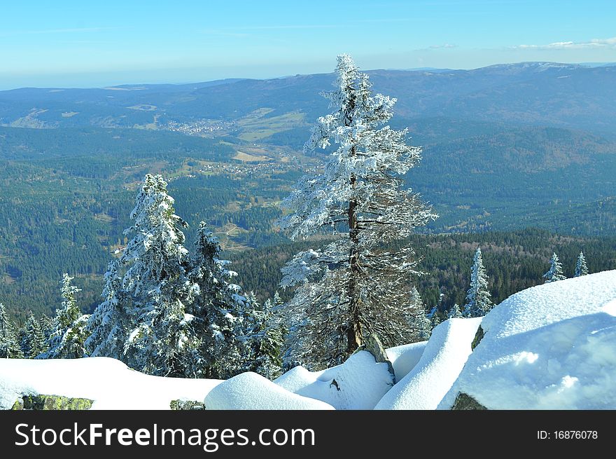 Nice landscape on winter day. Nice landscape on winter day