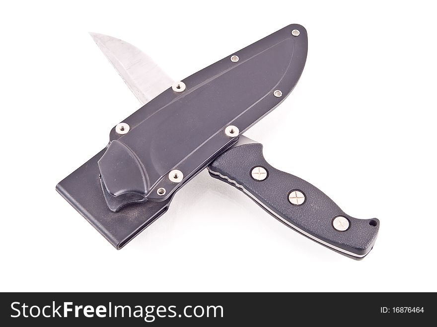 Combat Knife With Protective Sheath