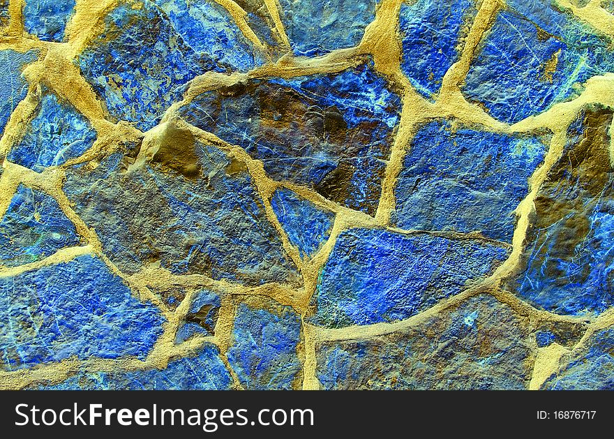 Beautiful stone texture in blue, yellow and brown tones. Beautiful stone texture in blue, yellow and brown tones.
