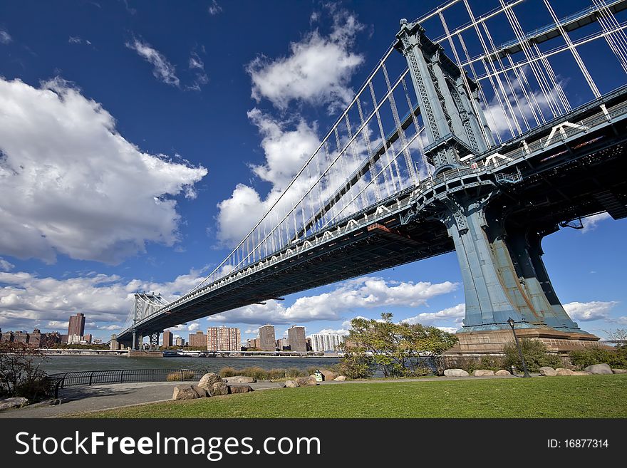 Manhattan Bridge in New York. Manhattan Bridge in New York