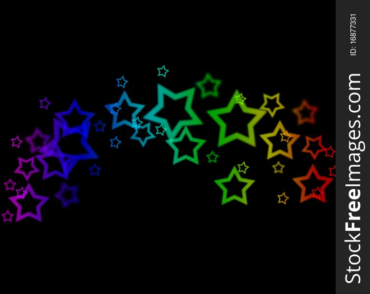 Abstract star wake background