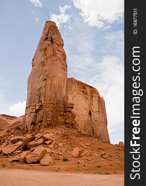 The famous buttes in Monument valley, US