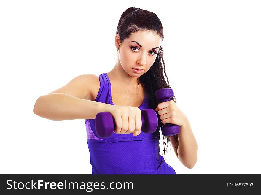 Girl With Dumbbells