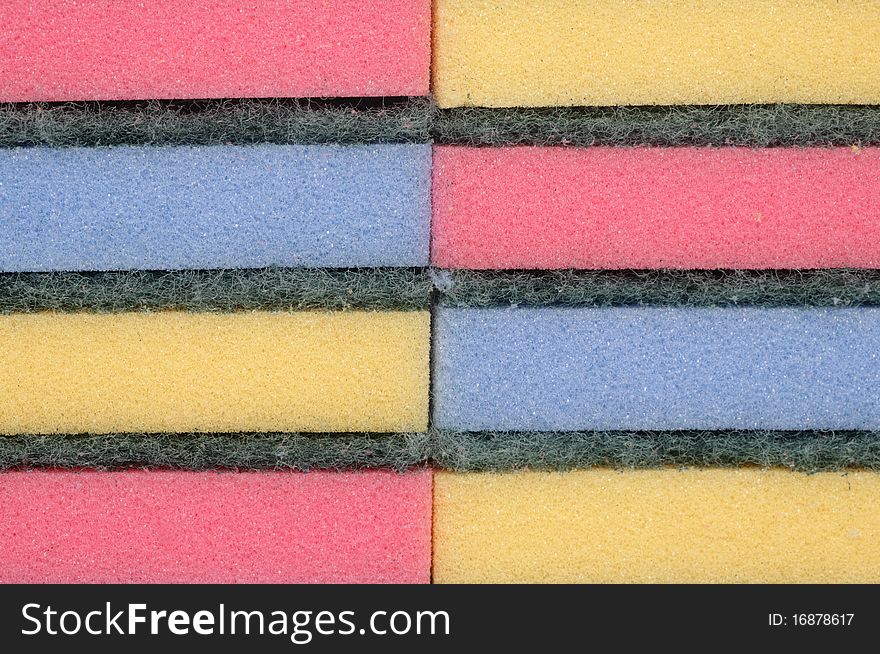 Sponge scourers abstract background texture. Sponge scourers abstract background texture