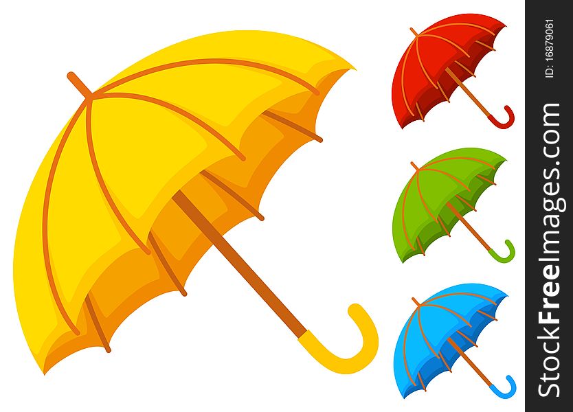 ofumbrella illustration for a design. ofumbrella illustration for a design