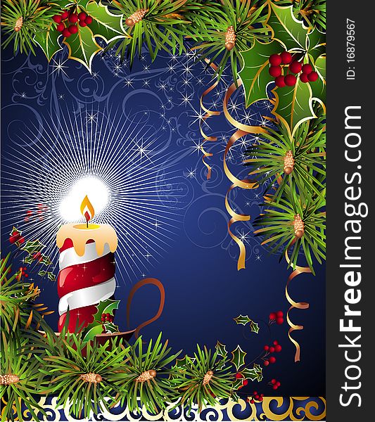 Christmas And New Year Card