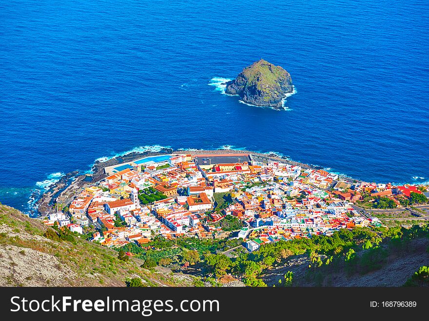 Garachico town on the coast of Tenerife