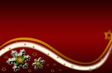 Snowflake Xmas Illustration Gold Red Background Royalty Free Stock Images Snowflake Xmas Illustration Gold Red Background Royalty Free Stock Images