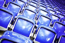 Empty Stadium Seats Royalty Free Stock Images