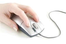 Computer Mouse In Hand Royalty Free Stock Images Computer Mouse In Hand Royalty Free Stock Images