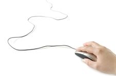 Computer Mouse In Hand Stock Image Computer Mouse In Hand Stock Image