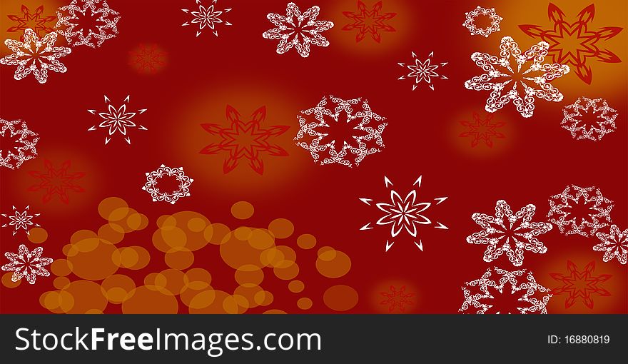 Christmas Illustration with stars and abstract flowers lines stars light. Christmas Illustration with stars and abstract flowers lines stars light