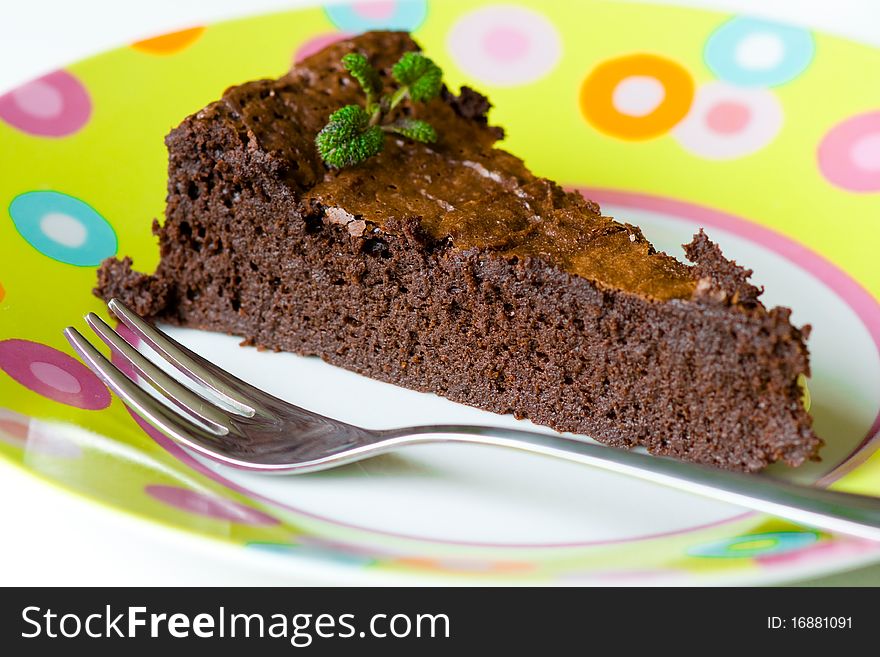 Slices of tasty chocolate cake