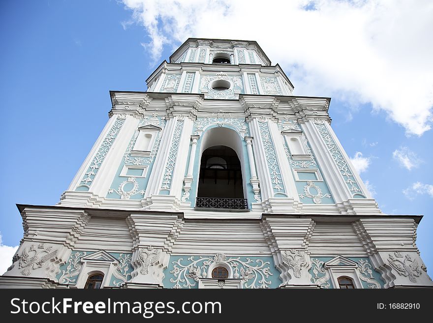 Saint Sophia cathedral toller tower. Kyiv, Ukraine.