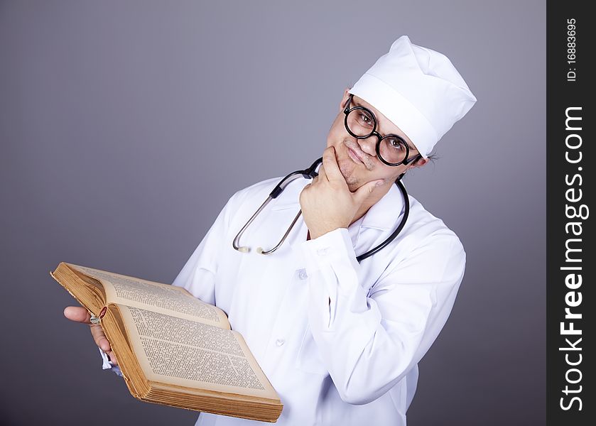 Young Doctor With Book.