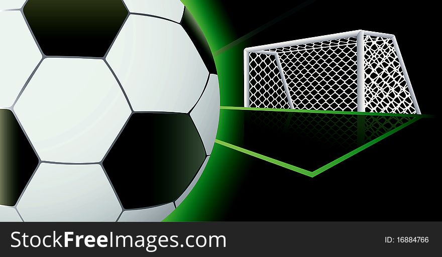 Soccer abstract background with detailed goal. Soccer abstract background with detailed goal.