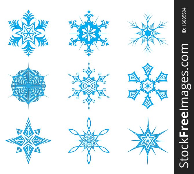 Illustration of the group snowflake. Illustration of the group snowflake